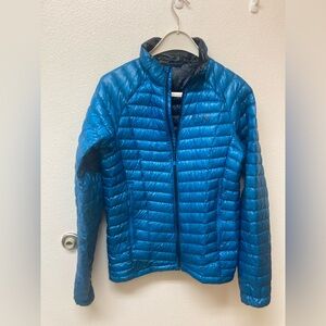 MOUNTAIN HARDWARE Turquoise 90 Percent Goose Down Puffer Jacket Size Medium